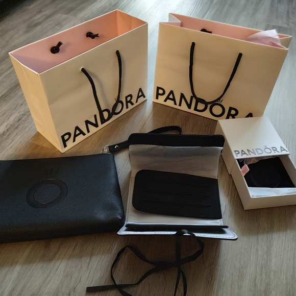 Pandora Bags New Pandora Gift Bags Jewelry Box And Wristlet Poshmark